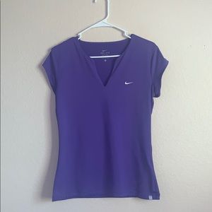 Nike Dri-Fit Large Purple T-Shirt